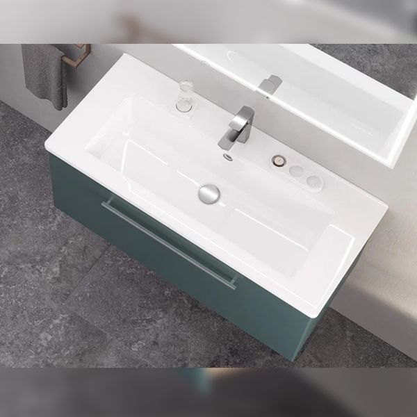 Тумба под раковину подвесная Velvex Posse tp.POS.OSK.105.1Y верде, 105 см