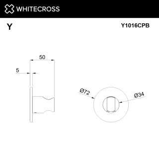 Держатель для душа Whitecross Y1016CPB брашированная медь