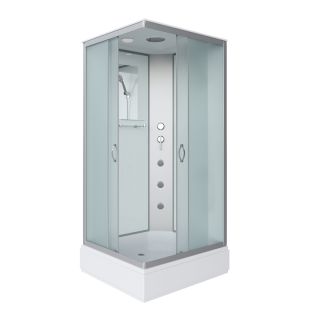 Душевая кабина Niagara Classic 330844QG 100x80 см профиль хром стекло матовое