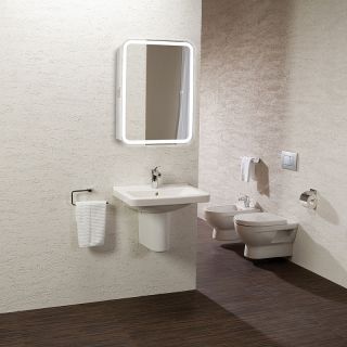 Зеркальный шкаф с подсветкой Azario Фиджи flip LED-00002472 60 см белый