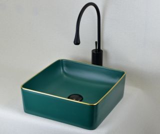 Раковина чаша Bronze de Luxe Golden Meadow 1063, зеленый