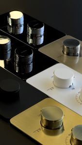 Встраиваемый смеситель для душа Boheme Cell 134-3-CR 3-х проходной термостатический хром