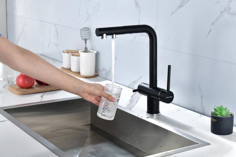 Смеситель для кухни Paulmark Serpentine Se213222-401 антрацит