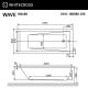 Гидромассажная ванна WHITECROSS Wave 0101.160080.100.ULTRANANO.GL 160x80 см Ultra Nano золото