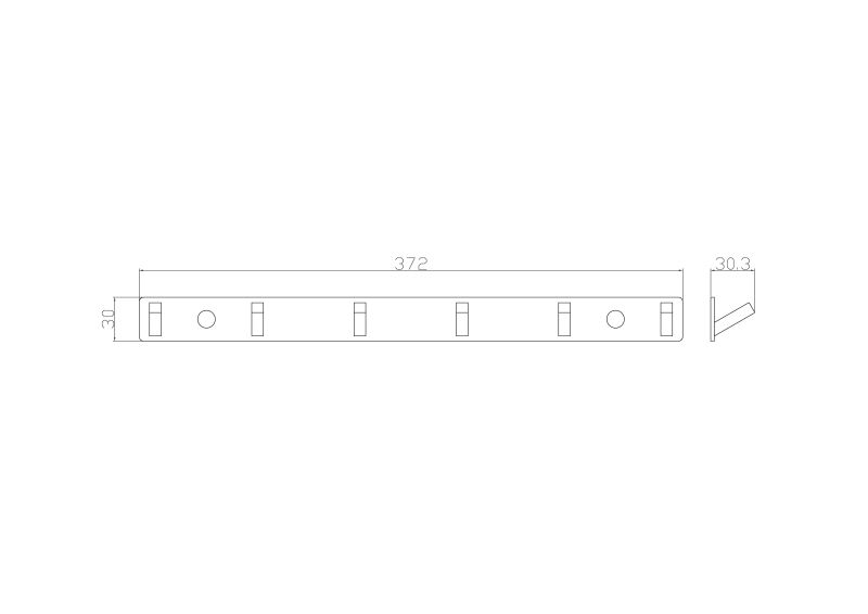 Вешалка с шестью крючками для ванной Wonzon & Woghand WW-9385-6 хром