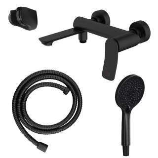 Смеситель для ванны Azario Escaro AZ-K3074B чёрный матовый