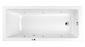 Гидромассажная ванна Whitecross Wave Slim 0111.170070.100.SOFT.CR 170x70см Soft хром