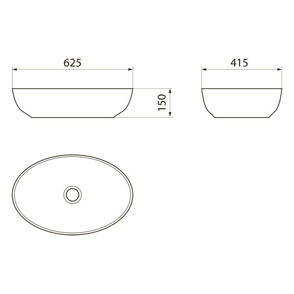 Раковина Point Сатурн PN43901WM белая 52.5 см
