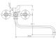 Смеситель для ванны Haiba HB2208-2 хром