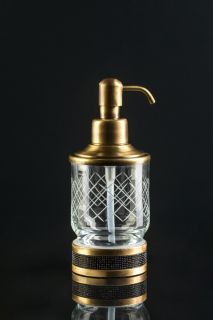 Дозатор Boheme Royal Cristal 10929-ROYALE-G-B золото/чёрный