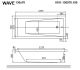 Акриловая ванна Whitecross Wave 0101.130070.100 130x70см белый глянец