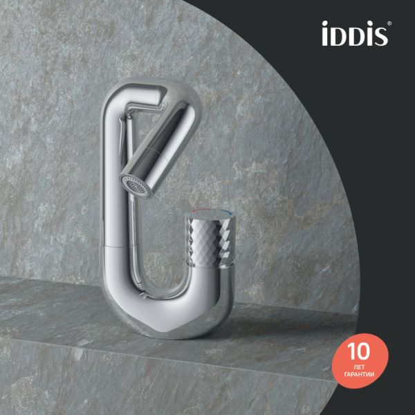 Смеситель для раковины IDDIS Twist Push Control TWISBBTi01 хром