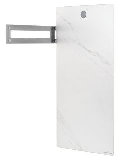 Полотенцесушитель электрический Wonzon & Woghand Stuttgart WW-A501-GM 42x80 см с каменной плитой белый мрамор/тёмный графит