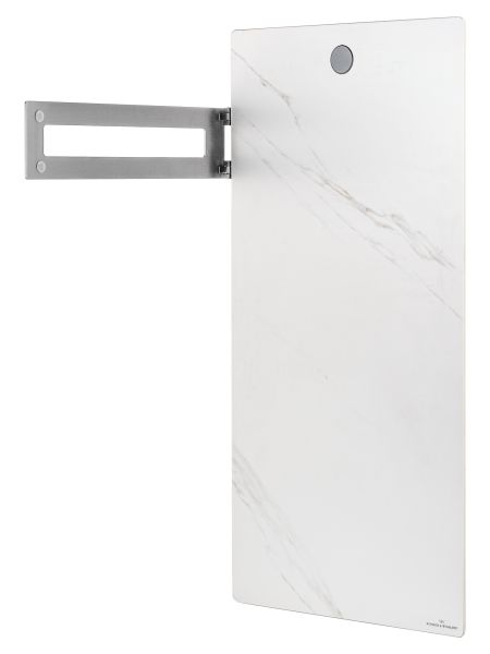 Полотенцесушитель электрический Wonzon & Woghand Stuttgart WW-A501-GM 42x80 см с каменной плитой белый мрамор/тёмный графит