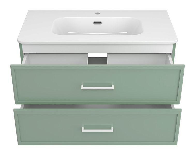 Подвесная тумба под раковину Brevita Verde 90 УТ000026839 зеленый