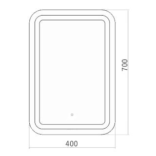 Зеркало с подсветкой Azario Мальта ФР-00001372 40 см