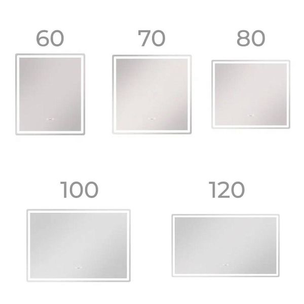 Зеркало с подсветкой Vigo Geometry Step 236 120 см