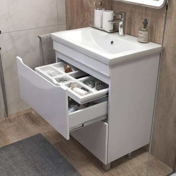 Тумба под раковину напольная Vigo Grani 202 70 см белый