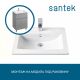 Мебельная раковина Santek Элина 1WH501606 60 см белый