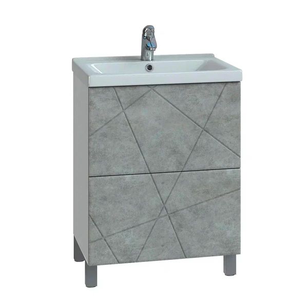 Тумба под раковину напольная Vigo Geometry 015 60 см бетон