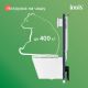 Комплект унитаз с инсталляцией IDDIS Бэйсик (Basic) BASC030i73 клавиша смыва белая