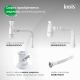 Тумба с раковиной IDDIS Клауд Икс (Cloud X) CLX10W0i95K 100 см белый