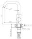 Смеситель для кухни Haiba HB72304-4 сталь