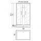 Душевая кабина RIVER QUADRO Б/К 90/70/26МТ Душевая кабина RIVER QUADRO Б/К 90/70/26МТ