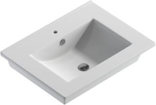 Мебельная раковина Sanita Luxe Quadro F01 60см белый 00000003543 Мебельная раковина Sanita Luxe Quadro F01 60см белый 00000003543