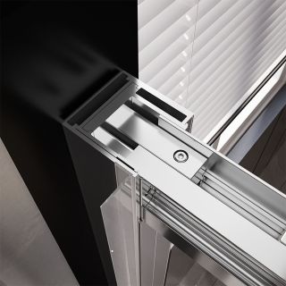 Душевая дверь Veconi Premium Trento PTD-30CH, 1500х2000, хром, стекло прозрачное