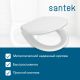 Сиденье Santek Бореаль 1WH302050 быстрое снятие микролифт для напольной чаши