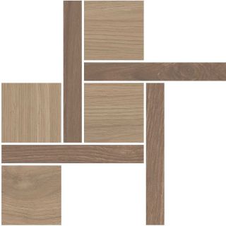 Декор Kerama Marazzi T056\SG644020 Альберони 3 наборный коричневый матовый обрезной 27.5x27.5x0,9