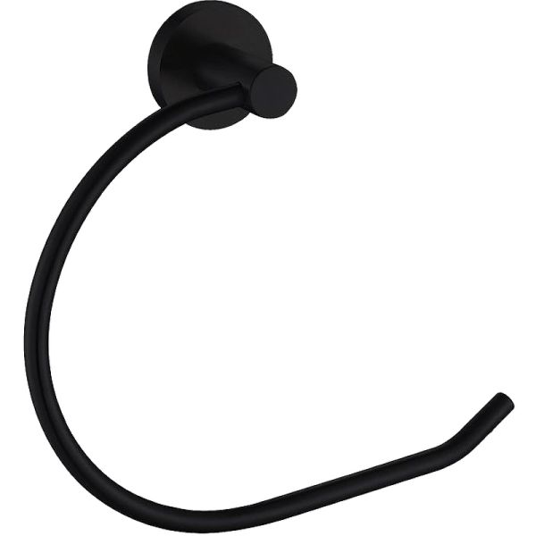 Полотенцедержатель Aquanet 241915 чёрный матовый