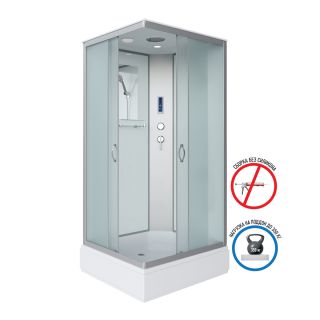 Душевая кабина Niagara Classic 330844QP 100x80 см профиль хром стекло матовое