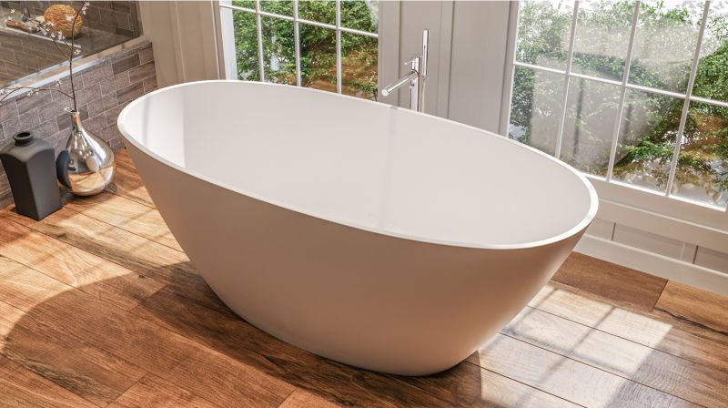 Ванна из искусственного камня Whitecross Onyx B 0205.160075.200 160x75см белый матовый
