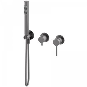 Встраиваемый смеситель для душевой системы Wonzon & Woghand Stick WW-838017-BGM тёмный графит