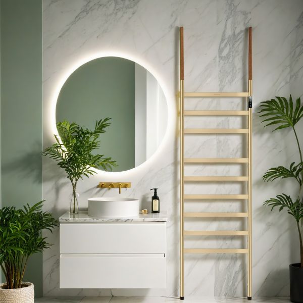 Полотенцесушитель электрический Wonzon & Woghand Bremen WW-A207-BG 47x180 см брашированное золото