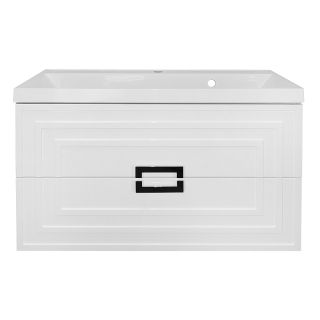 Тумба с раковиной Azario Armario CS00096962 90 см белый глянец