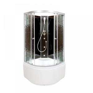 Душевая кабина Deto L 890 N с гидромассажем BLACK 90х90х200 см
