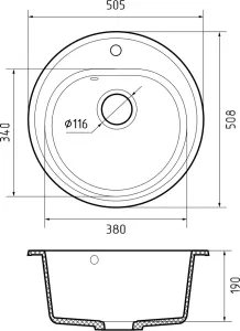 Мойка кухонная GranFest CLASSIC R-510 кашемир