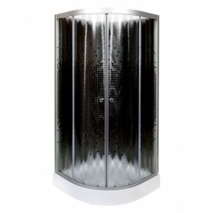 Душевая кабина Deto L 809 N без крыши BLACK 90х90х200 см