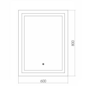Зеркало c подсветкой Azario Рига ФР-00001378 60 см