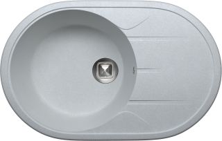 Мойка кухонная Tolero Classic R-116 серый металлик 472977