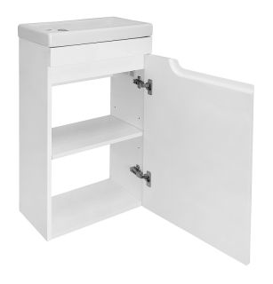 Тумба с раковиной Azario Kantri CS00097245 правая 45 см белый глянец