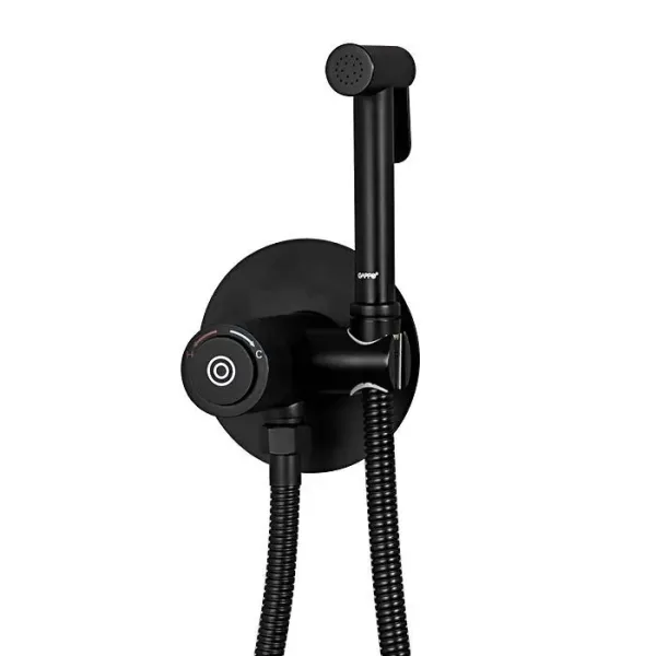 Гигиенический душ со смесителем Gappo G7288-6 чёрный