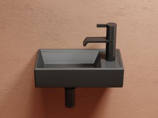 Раковина подвесная Ceramicanova Элемент (Element) CN6051LMDH 41 см тёмный антрацит матовый