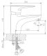 Смеситель для раковины Haiba HB1068 хром