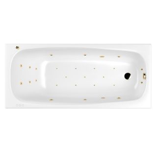 Гидромассажная ванна WHITECROSS Layla Slim 0122.180080.100.ULTRA.GL 180x80 см Ultra золото