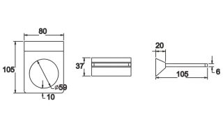 Мыльница Rose RG1603H чёрный Мыльница Rose RG1603H чёрный