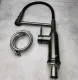 Смеситель для кухни Gappo G4398-51 с гибким изливом оружейная сталь